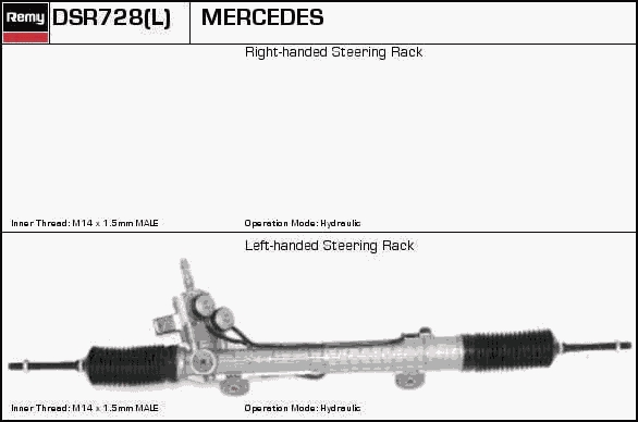 запчасти, Рейка рулевая MERCEDES-BENZ W210 2.0-5.5 96-03 с ГУР +servotronic MB 210 460 25 00 