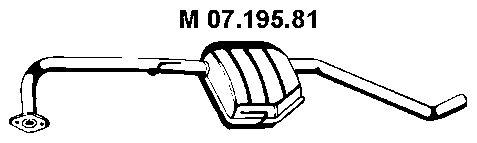 запчасти, Резонатор OMEGA B 2.0 универсал 94-99 OPEL 5852835 