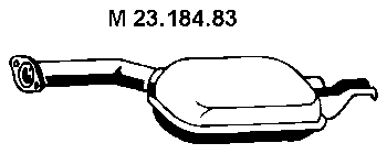 запчасти, Резонатор W124 2.0/2.3 84-93  