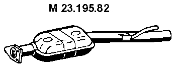запчасти, Резонатор MB W202 C180/C200  