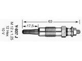 Свеча накаливания

Свеча накала D-Power 5 Y-937J

Напряжение [В]: 10
Сила тока [A]: 5,5
Сопротивление [Ом]: 0,9
Общая длина [мм]: 63
Монтажная глубина [мм]: 17,5
Размер резьбы: M12 X 1,25 mm
Момент затяжки [Нм]: 23
Ширина зева гаечного ключа: 12 mm
Техника подключения: M5 / 3,0 - 4,0 Nm
