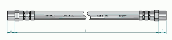 запчасти, Тормозной шланг задний [260mm] AUDI 100 [44/C3] 1.8-2.3 08/83-11/90.MER