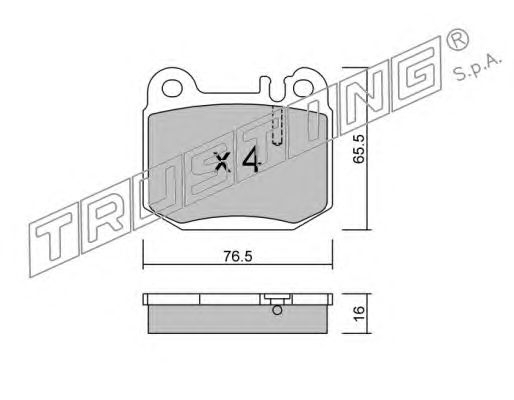 запчасти, Колодки тормозные дисковые задние MB M-KLASSE W163 98-07