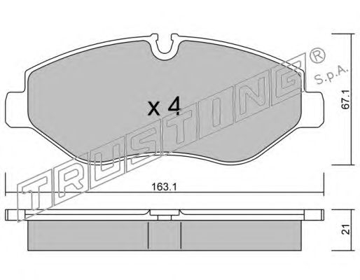 запчасти, Колодки тормозные дисковые передние MB Sprinter II/VW Crafter 06-