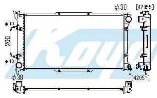 LEGACY РАДИАТОР ОХЛАЖДЕН AT 1.8 2 2.2 (KOYO) на Subaru Legacy 2 (Субару Легаси 2) 1995-1999 - цена, наличие, описание