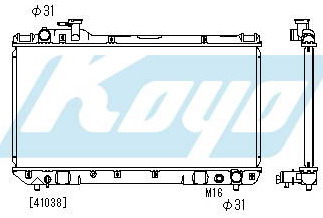 RAV4 РАДИАТОР ОХЛАЖДЕН MT 2 (KOYO) на Toyota RAV4 1 (Тойота РАВ4 1) 1994-2000 - цена, наличие, описание
