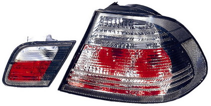 BMW E46 Купе, фонарь задний внешний+внутренний левый+правый (КОМПЛЕКТ) тюнинг прозрачный хрустальный тонированный на BMW e46 (БМВ е46) - цена, наличие, описание