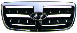 SANTA FE РЕШЕТКА РАДИАТОРА ХРОМ-ЧЕРН на Hyundai Santa Fe New (Хендай Санта Фе Нью) 2006 - цена, наличие, описание