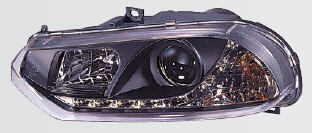 A 156 ФАРА Л+П (КОМПЛЕКТ) ТЮНИНГ (DEVIL EYES) ЛИНЗОВАН (SONAR) ВНУТРИ ЧЕРН на Alfa Romeo (Альфа Ромео) 156 - цена, наличие, описание