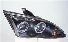 FORD FOCUS ФАРА Л+П (КОМПЛЕКТ) ТЮНИНГ ЛИНЗОВАН С 2 СВЕТЯЩ ОБОДК (SONAR) ВНУТРИ ЧЕРН на Ford Focus II (Форд Фокус 2) (2004-) - цена, наличие, описание