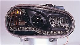 VOLKSWAGEN GOLF ФАРА Л+П (КОМПЛЕКТ) ТЮНИНГ ЛИНЗОВАН (DEVIL EYES) (SONAR) ВНУТРИ ЧЕРН на Volkswagen Golf IV (Фольксваген Гольф 4) - цена, наличие, описание